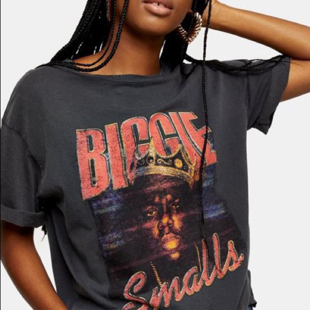 Topshop Graphic Tee, Oversized for women